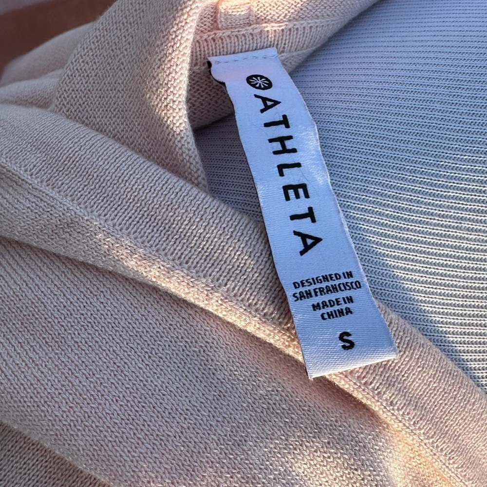 Athleta Pink Long Sleeve Relaxed Hoodie - Picture 3 of 3